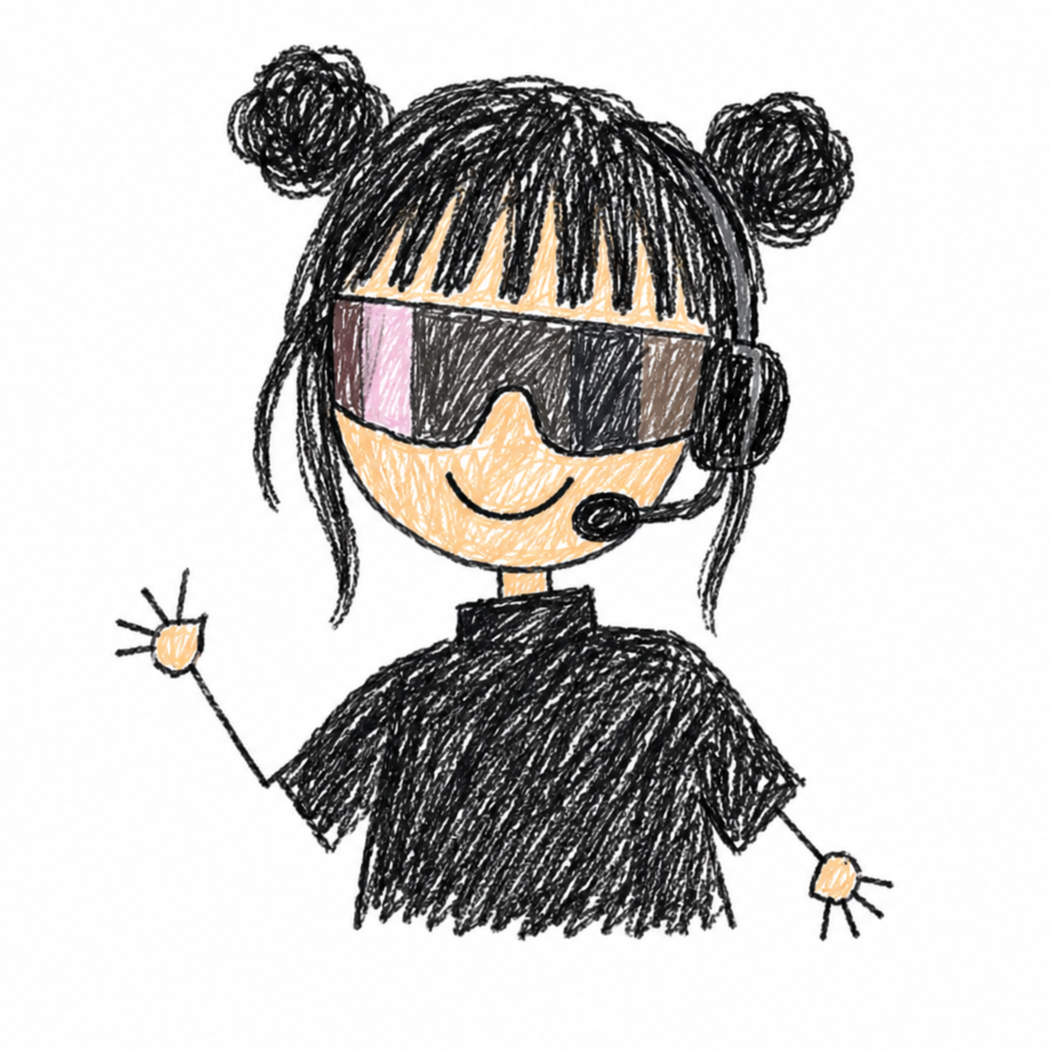 A childlike crayon portrait of Davi